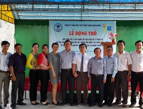 Lễ động thổ công trình cải tạo và nâng cấp hệ thống cấp nước thị trấn Kiên Lương từ công suất 5.000 m3/ngđ lên 10.000 m3/ngđ