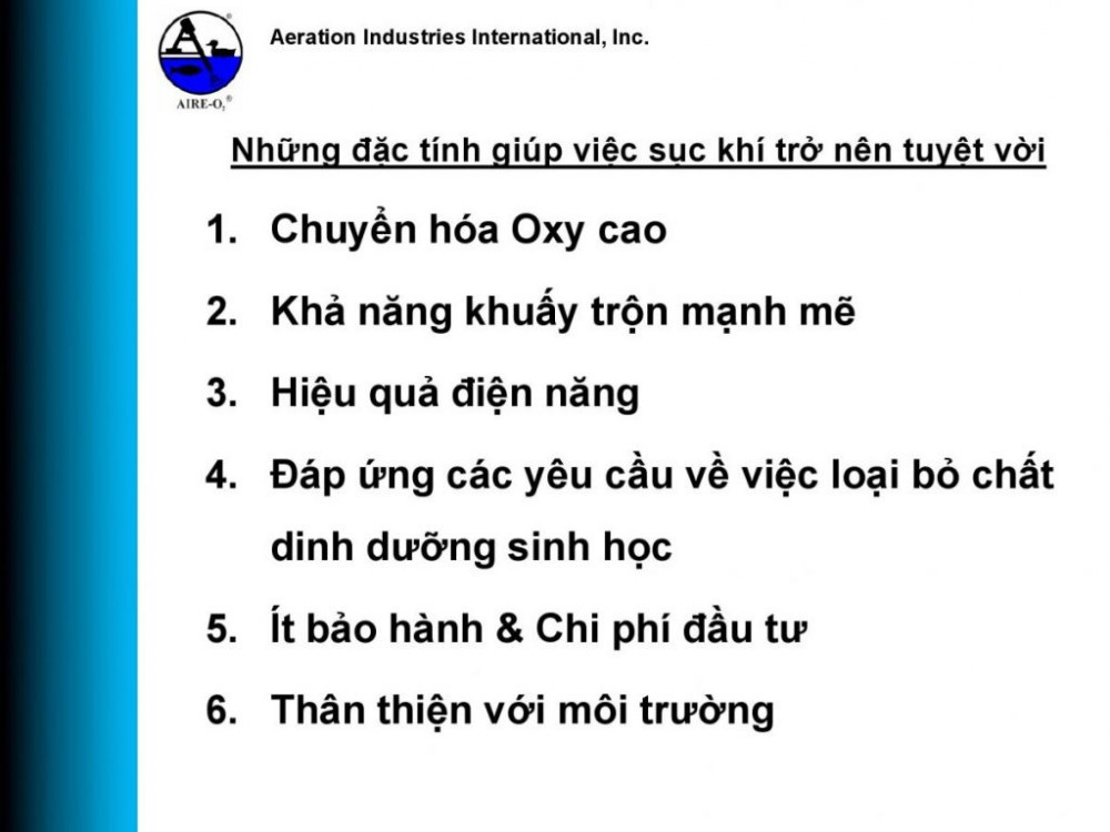 THIẾT BỊ SỤC KHÍ VÀ KHUẤY TRỘN BỀ MẶT TRITON